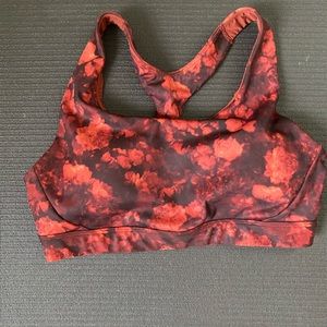 Athleta D-DD+ Ultimate Sports Bra Floral Print
